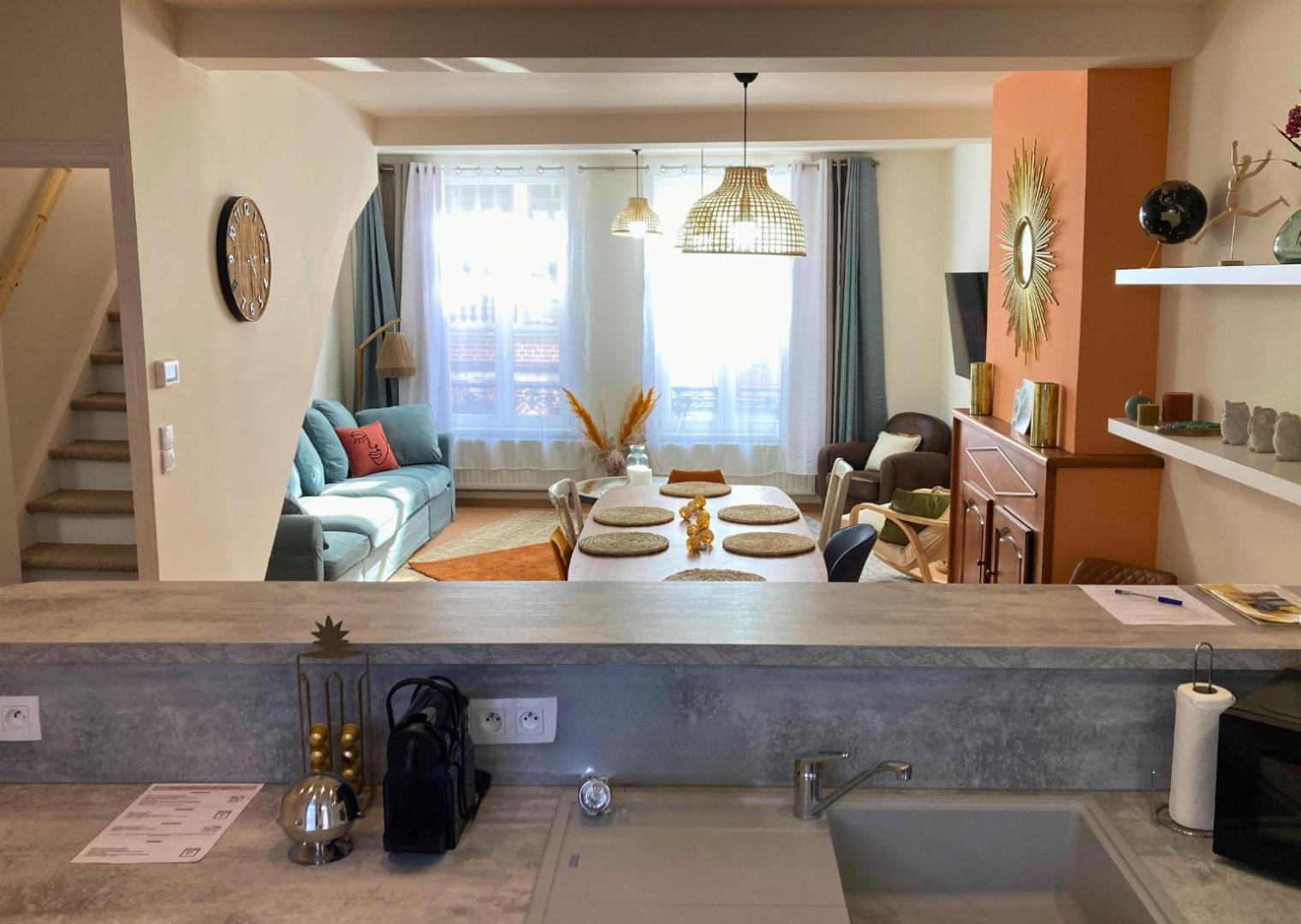 Le Bohemian Chic - 4 Chambres En Hypercentre De Saint-Omer, Ideal Pour Les Groupes エクステリア 写真